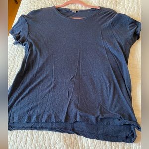Vince navy blue cap sleeve t-shirt size M